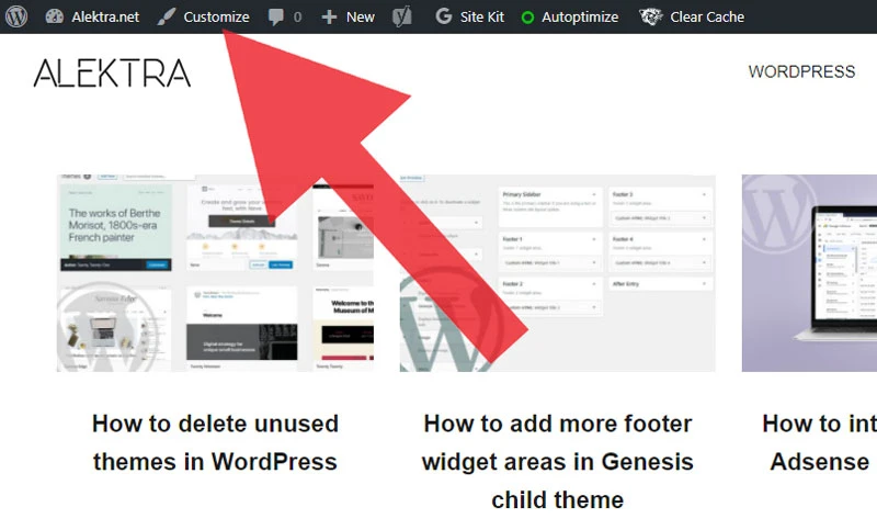 wordpress where to change background color