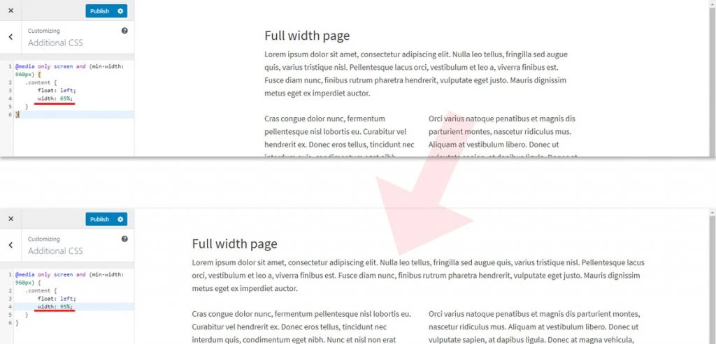 How to make full width page content wider in Genesis for WordPress